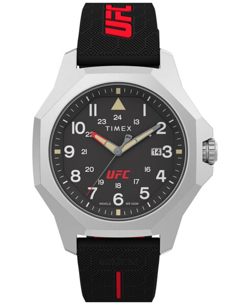 UFC Men's Reveal Analog Black Resin Watch, 41mm