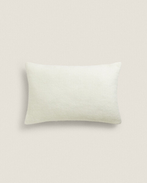 Plain wool blend cushion cover