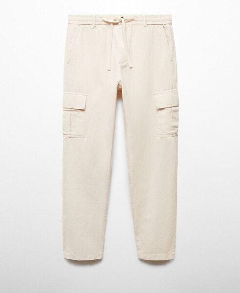 Men's Corduroy Slim-Fit Drawstring Pants