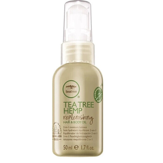 Moisturizing hemp oil for hair and body 2 in 1 Tea Tree Hemp (Replenishing Hair & Body Oil) 50 ml