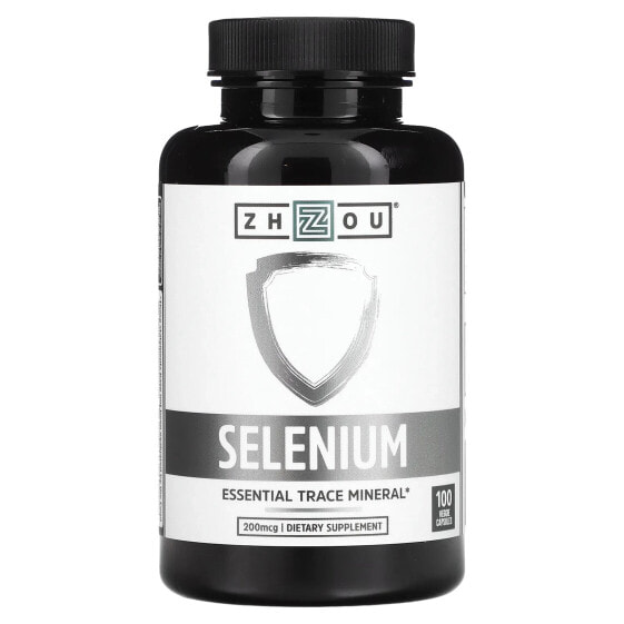 Витамин Selenium, 200 мкг, 100 вегетарианских капсул - Zhou Nutrition