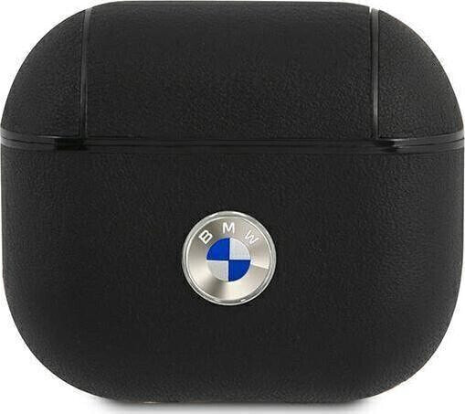 BMW BMW BMA3SSLBK AirPods 3 cover czarny/black Geniune Leather Silver Logo () - BMW000441