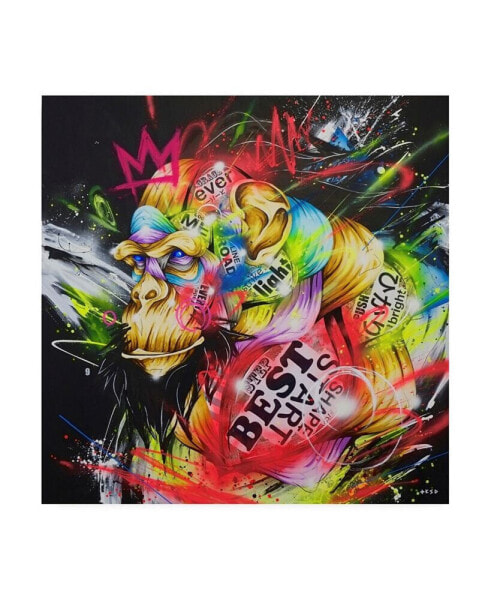 Taka Sudo Samurai Chimp Canvas Art - 36.5" x 48"