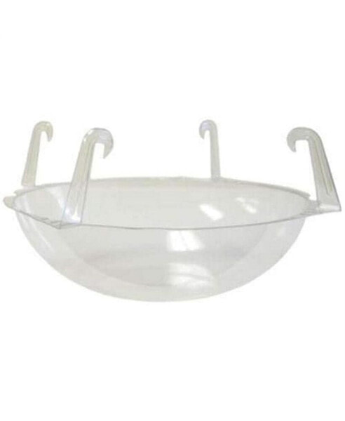 Clear Hanging Basket Drip Pan, 12-14" 1 Pack