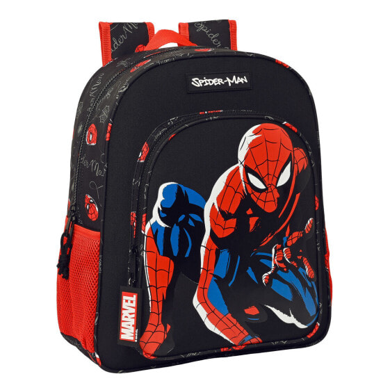 Школьный рюкзак Spider-Man Hero Чёрный 32 X 38 X 12 cm