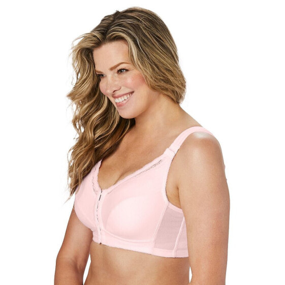 Plus Size Front-Close Cotton Wireless Posture Bra