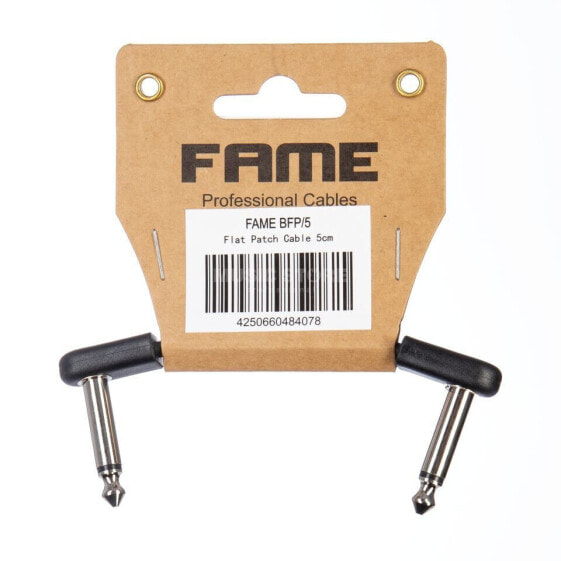 Fame BFP/5 Patch Cable Flat 50mm (Black)