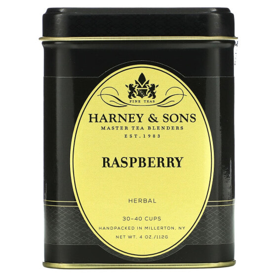 Harney & Sons, травяной чай с малиной, без кофеина, 112 г (4 унции)