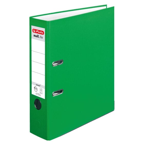 Herlitz maX.file - A4 - D-ring - Storage - Polypropylene (PP) - Green