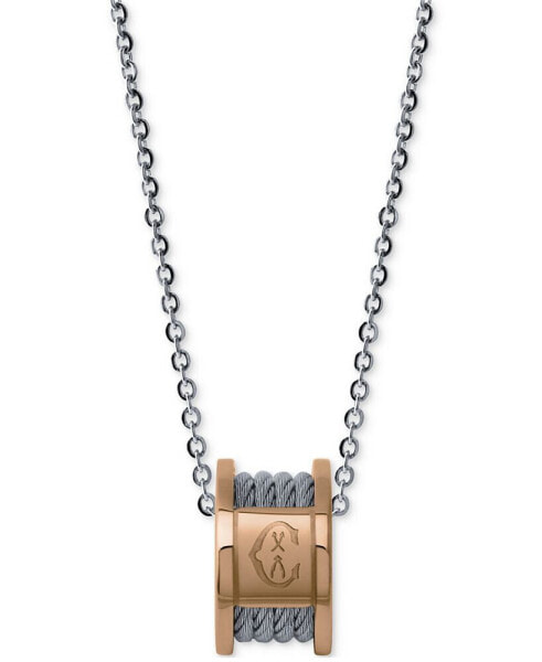 Women's Forever Two-Tone PVD Stainless Steel Cable Pendant Necklace