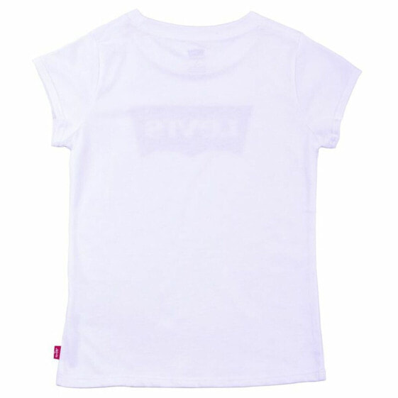 Child's Short Sleeve T-Shirt Levi's Batwing B White