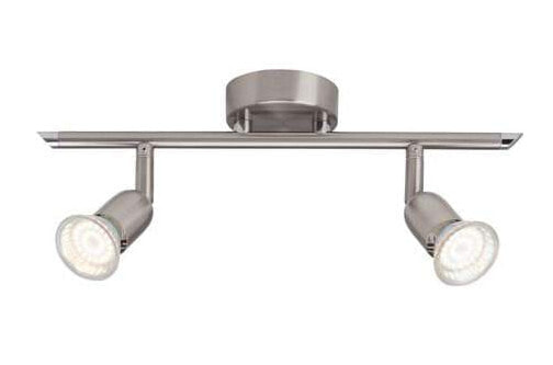 SpecTek Brilliant Loona - Surfaced lighting spot - GU10 - 2 bulb(s) - LED - 3000 K - Nickel