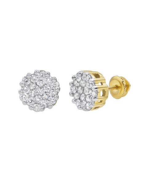 Серьги LuvMyJewelry Round Cut Diamond Chic