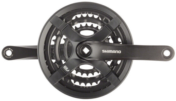 Shimano Tourney FC-TY501 Crankset - 170mm, 6/7/8-Speed, 42/34/24t, Square Taper