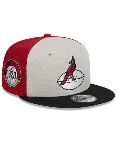 Men's Cream, Black Arizona Cardinals 2023 Sideline Historic 9FIFTY Snapback Hat