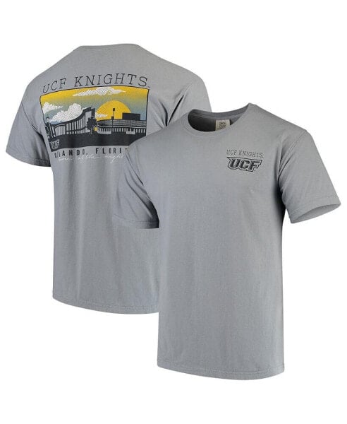 Men's Gray UCF Knights Team Comfort Colors Campus Scenery T-shirt