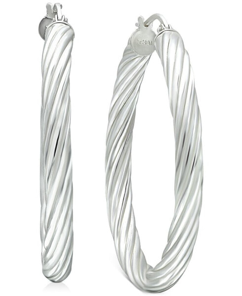 Серьги Giani Bernini Twisted Tube Hoop