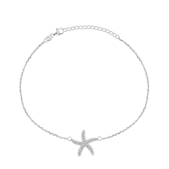 Designer silver starfish bracelet BRC24W