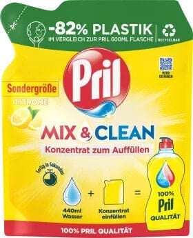 Spülmittel Konzentrat Mix & Clean Zitrone, 160 ml