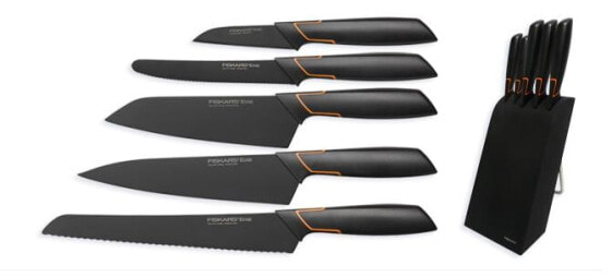 Набор ножей Fiskars из 5 ножей в крайнем блоке