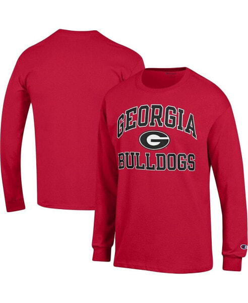 Men's Red Georgia Bulldogs High Motor Long Sleeve T-shirt