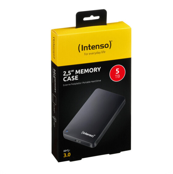 Intenso 2,5" Memory Case - 5000 GB - 2.5" - 3.2 Gen 1 (3.1 Gen 1) - 5400 RPM - Black