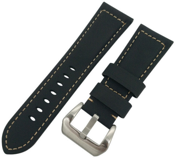 Leather strap for Samsung Galaxy Watch - Black 22 mm