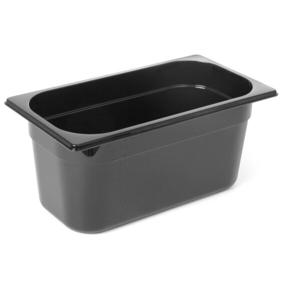 Black polycarbonate container GN 1/3, height 150 mm - Hendi 862513