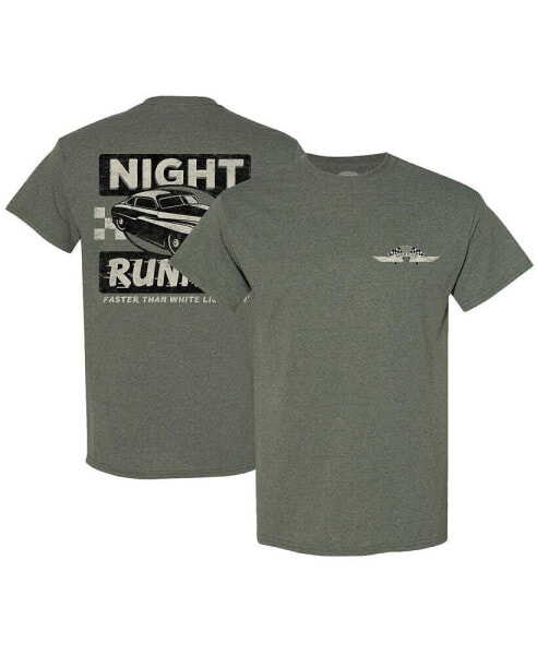 Men's Heather Green NASCAR Night Runnin' T-shirt