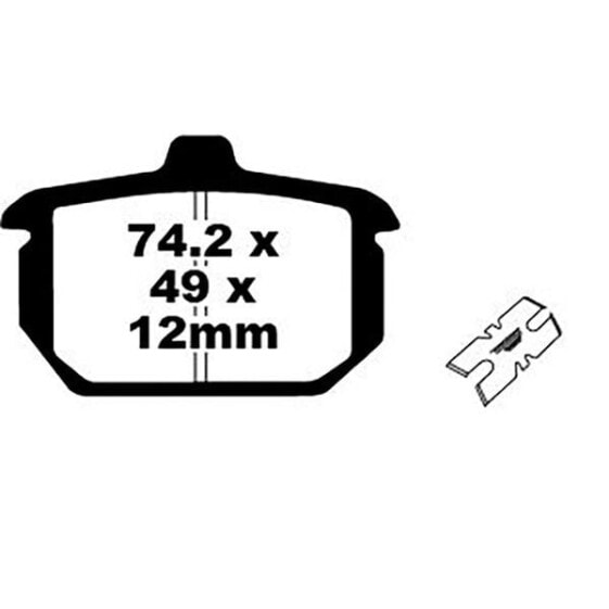 Тормозные колодки EBC FA-HH серии FA078HH для Harley Davidson 1982-1987