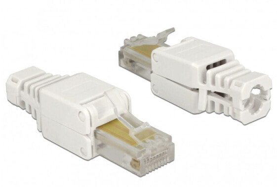 Delock 86415 - RJ-45 - White - U/UTP (UTP) - 18 x 52.8 x 15 mm - Polybag