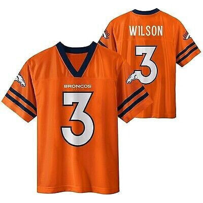 NFL Denver Broncos Boys' Short Sleeve Wilson Jersey - XL