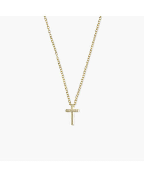 Sanctuary Project by Dainty Cross Necklace Gold.