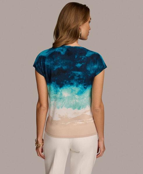 Women's Printed Short-Sleeve Top