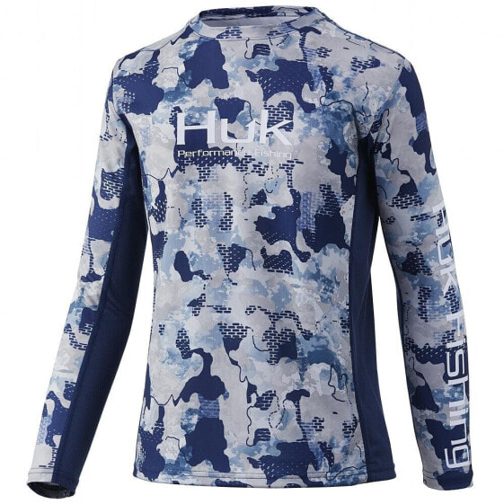 HUK Youth Icon X Refraction Long Sleeve Shirt