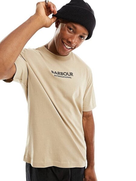 Barbour International Formula t-shirt in beige