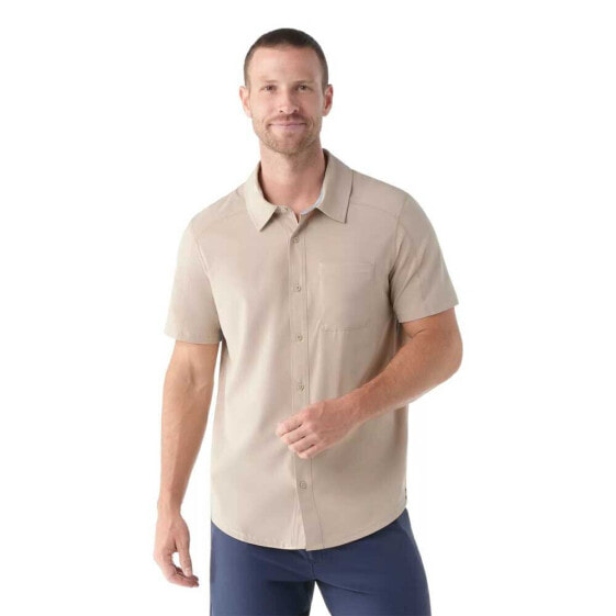 SMARTWOOL Printed Button Down short sleeve T-shirt