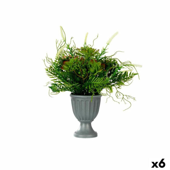 Искусственные растения Декоративное растение Стакан Пластик Ibergarden 21 x 30 x 21 см (6 штук)