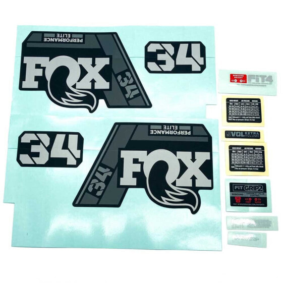 Наклейки для вилки Fox 34 P-SE 2022 серые