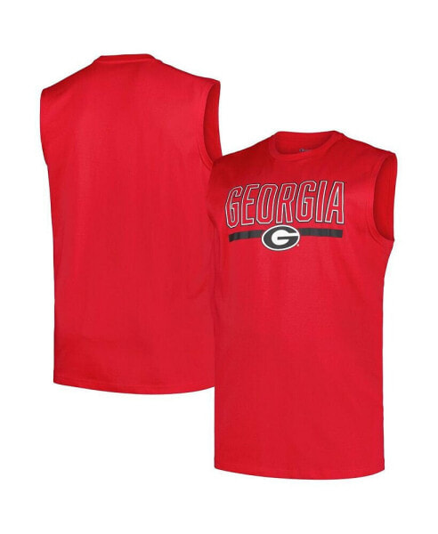 Men's Red Georgia Bulldogs Big Tall Tank Top