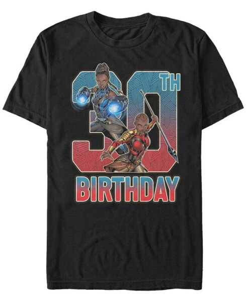 Men's Marvel Black Panther Shuri and Okoye 30th Birthday Short Sleeve T-Shirt