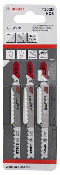 Bosch Stichsägeblatt T 102 D Clean for PP