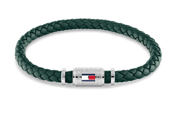 Браслет Tommy Hilfiger Homme Green Leather