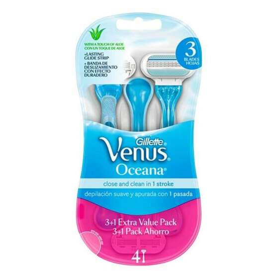 Одноразовые бритвенные станки Gillette VENUS (4 штук)