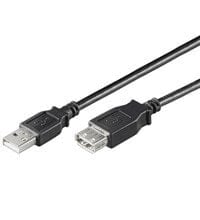 Wentronic 68905 - 5 m - USB A - USB A - USB 2.0 - Black