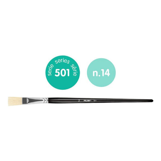 MILAN Flat ChungkinGr Bristle Paintbrush Series 501 No. 14