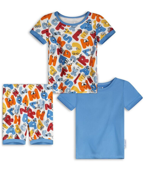 Baby Boys Three Piece Snug Fit Pajama Set