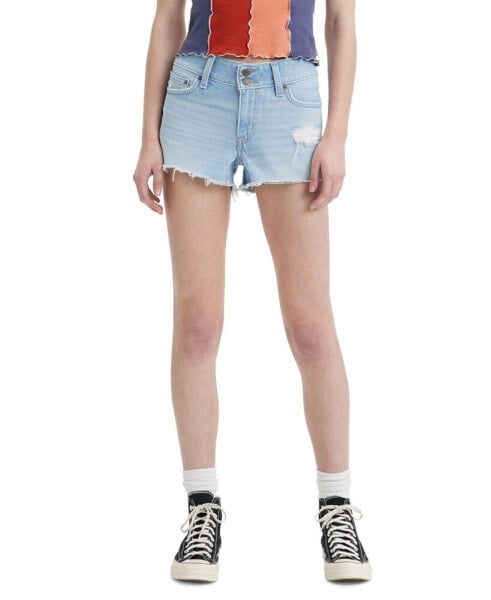 Women's Super-Low Cotton Denim Shorts