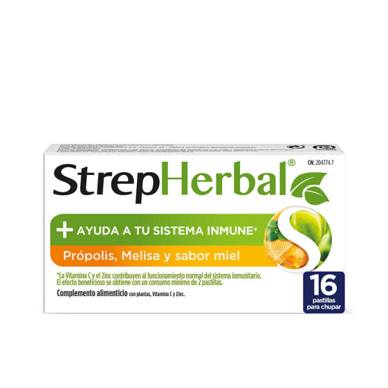 STREPHERBAL honey & propolis 16 u