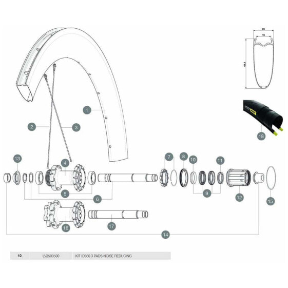 MAVIC ID360 Noise Reduction Pads 3 Units